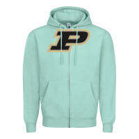 Seafoam Purdue Boilermakers, Gear Zipper Hoodie - linhVisuals