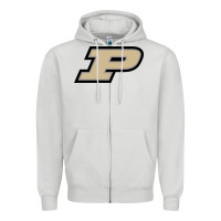 Dove Grey Purdue Boilermakers, Gear Zipper Hoodie - linhVisuals