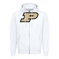 White Purdue Boilermakers, Gear Zipper Hoodie - linhVisuals