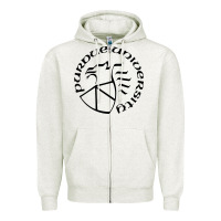 Oatmeal Heather Purdue University seal apparel Zipper Hoodie - linhVisuals