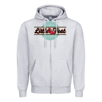 Heather Grey little feat cool Zipper Hoodie - linhVisuals