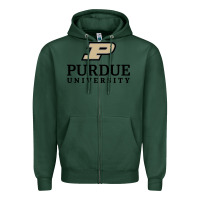 Sports Green Purdue University, Apparel Zipper Hoodie - linhVisuals