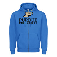True Royal Purdue University, Apparel Zipper Hoodie - linhVisuals