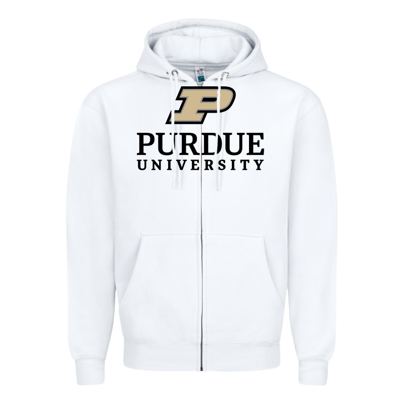 Purdue University, Apparel Zipper Hoodie by linhVisuals | Teevron