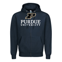 Navy Purdue University, Apparel Zipper Hoodie - linhVisuals