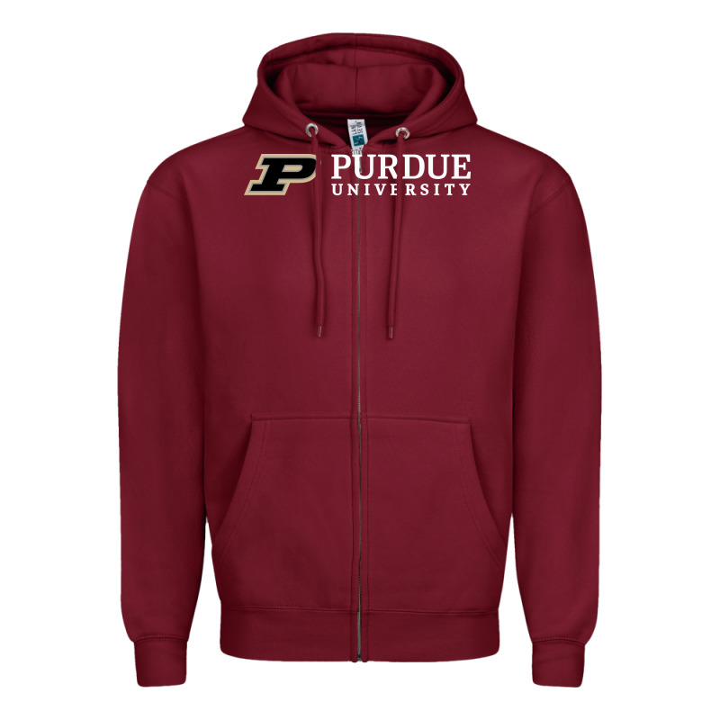 Purdue University, Apparel Zipper Hoodie by linhVisuals | Teevron