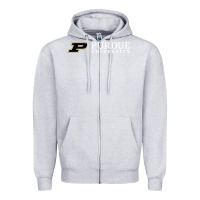 Heather Grey Purdue University, Apparel Zipper Hoodie - linhVisuals