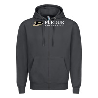 Smoke Purdue University, Apparel Zipper Hoodie - linhVisuals