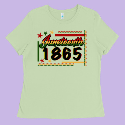 Juneteenth 1865 Ladies Tee Designed By Fadigitalartstudio