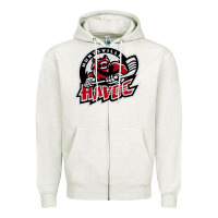 Oatmeal Heather huntsville havoc Zipper Hoodie - linhVisuals