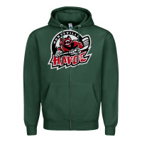 Sports Green huntsville havoc Zipper Hoodie - linhVisuals