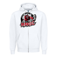 White huntsville havoc Zipper Hoodie - linhVisuals