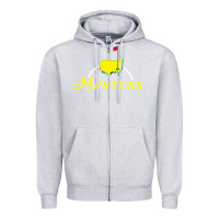 Heather Grey masters tournament golf Zipper Hoodie - linhVisuals