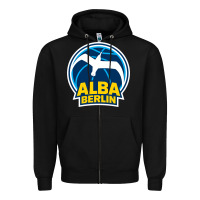 Black berlin albatrosse #ffce00 alba berlin, berlin, germany,  bg charlotten Zipper Hoodie - linhVisuals