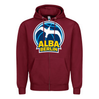 Burgundy berlin albatrosse #ffce00 alba berlin, berlin, germany,  bg charlotten Zipper Hoodie - linhVisuals
