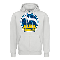 Dove Grey berlin albatrosse #ffce00 alba berlin, berlin, germany,  bg charlotten Zipper Hoodie - linhVisuals