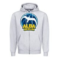 Heather Grey berlin albatrosse #ffce00 alba berlin, berlin, germany,  bg charlotten Zipper Hoodie - linhVisuals
