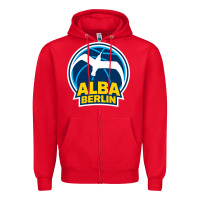 Red berlin albatrosse #ffce00 alba berlin, berlin, germany,  bg charlotten Zipper Hoodie - linhVisuals