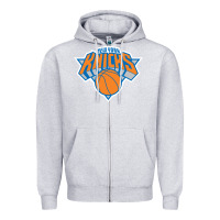 Heather Grey knickerbockers #006bb6 Zipper Hoodie - linhVisuals