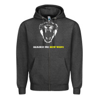 Charcoal Heather Against Me! Zipper Hoodie - linhVisuals