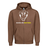 Chestnut Against Me! Zipper Hoodie - linhVisuals