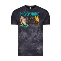 Cloud Black İn Everything Give Thanks Vintage Tee - BundleAndBundleShop