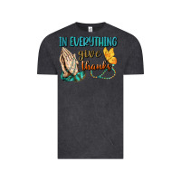 Vintage Black İn Everything Give Thanks Vintage Tee - BundleAndBundleShop