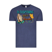 Vintage Denim İn Everything Give Thanks Vintage Tee - BundleAndBundleShop