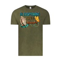 Vintage Olive İn Everything Give Thanks Vintage Tee - BundleAndBundleShop
