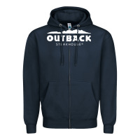 Navy Outback Steakhouse Zipper Hoodie - linhVisuals