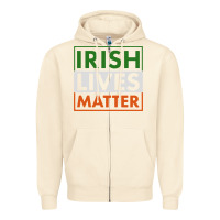 Sandshell irish lives matter Zipper Hoodie - linhVisuals