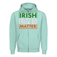 Seafoam irish lives matter Zipper Hoodie - linhVisuals