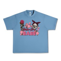 Pebble Blue Valentine Babe Valentine's Day Skull Urban Heavy Tee - FaDigitalArtStudio