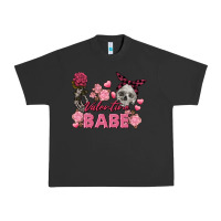 Pigment Black Valentine Babe Valentine's Day Skull Urban Heavy Tee - FaDigitalArtStudio