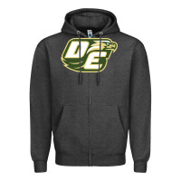 Charcoal Heather desoto high school, desoto Zipper Hoodie - linhVisuals