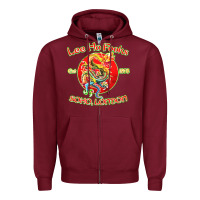 Burgundy lee ho fooks restaurant china Zipper Hoodie - linhVisuals