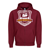 Burgundy Extortion 17 seals team six Zipper Hoodie - linhVisuals