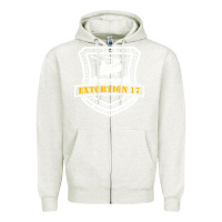 Oatmeal Heather Extortion 17 seals team six Zipper Hoodie - linhVisuals