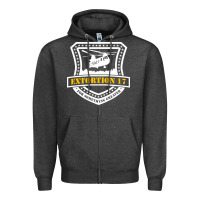 Charcoal Heather Extortion 17 seals team six Zipper Hoodie - linhVisuals