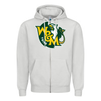 Dove Grey william & mary tribe Zipper Hoodie - linhVisuals