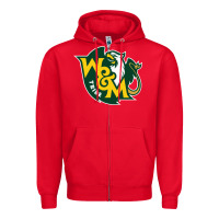 Red william & mary tribe Zipper Hoodie - linhVisuals