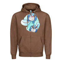 Chestnut poliwag watercolor Zipper Hoodie - linhVisuals