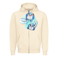 Sandshell poliwag watercolor Zipper Hoodie - linhVisuals
