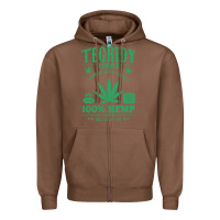 Chestnut tegridy farms Zipper Hoodie - linhVisuals