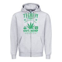Heather Grey tegridy farms Zipper Hoodie - linhVisuals