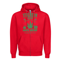 Red tegridy farms Zipper Hoodie - linhVisuals