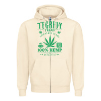 Sandshell tegridy farms Zipper Hoodie - linhVisuals