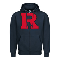 Navy Rutgers Scarlet Knights, merch Zipper Hoodie - linhVisuals