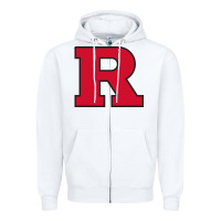 White Rutgers Scarlet Knights, merch Zipper Hoodie - linhVisuals