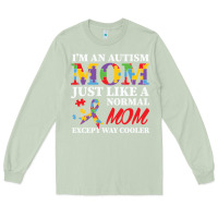 Matcha LIL Autism Mom Long Sleeve Tee - CowhideDigitalArt